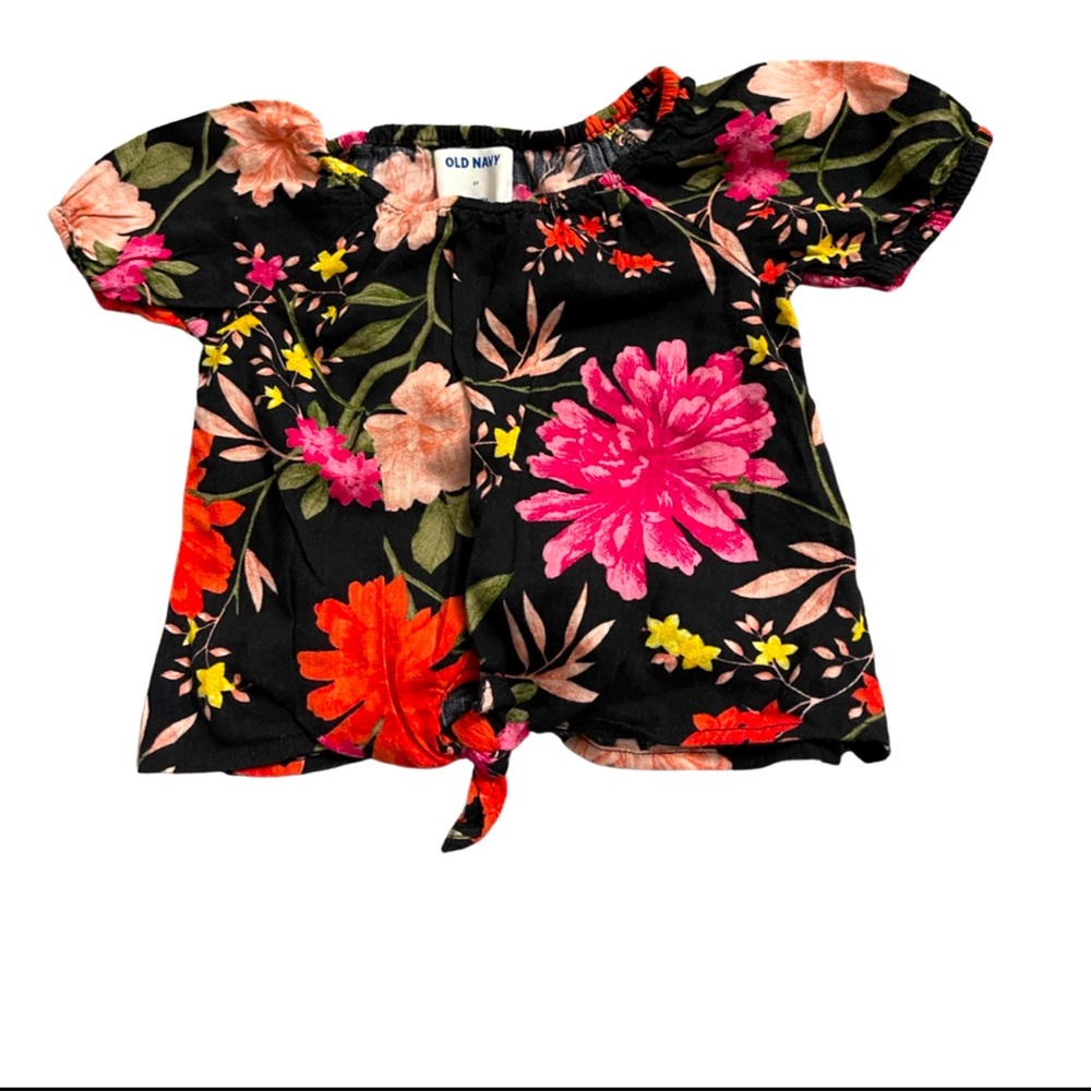 New girls old navy flowers blouse